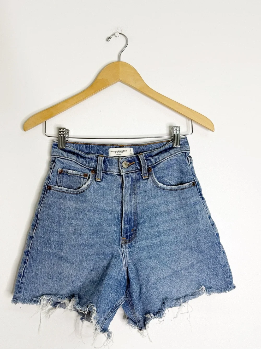 Abercrombie & Fitch Dad Shorts Curve Love High Rise Size 25/0 Denim